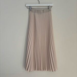 H&M Pleated A-Line Midi Skirt